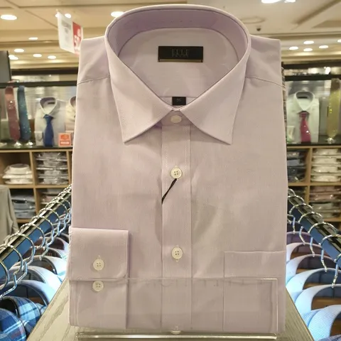 (NC불광점)엘르옴므셔츠 FW핀스트라이프 바이올렛 일반핏셔츠, 105, 바이올렛