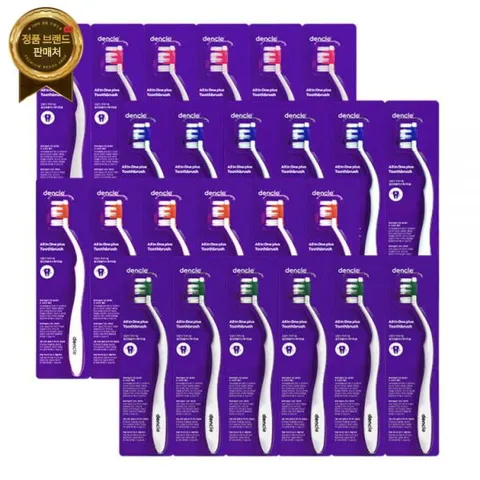 [덴클] [싱글] 올인원 플러스 케어 칫솔 24개, Once