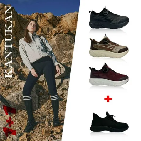 칸투칸 여성 다이얼락 트레킹화 2종, 블랙/240mm