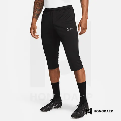 나이키 남성 칠부바지 운동복 7부 아카데미 3/4팬츠, 블랙, 75(XS)