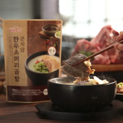 곤지암 소머리 곰탕 이용식 사골 육수 수육 국밥 아이큐샵, 750g, 5개