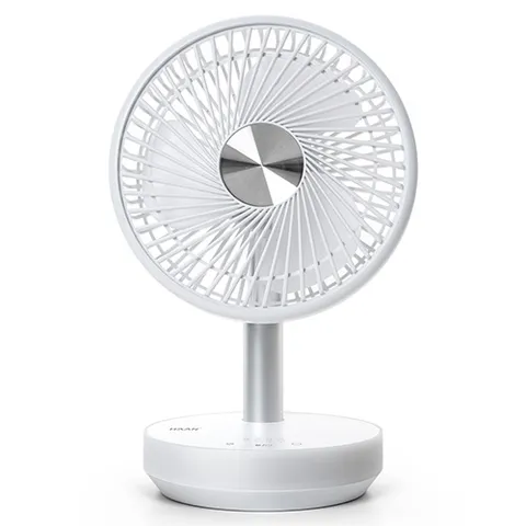 한경희이지라이프 자동회전 무드등 탁상용 미니 무선 선풍기 HAAN-MFL200, HAAN-MFL20..., 화이트
