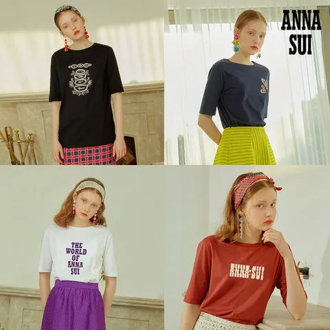 안나수이 Cotton Silk Art Work T-shirt 1종