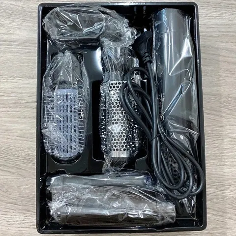 빗 스타일링 헤어 드라이어 세트 컬링 아이언 자동, 블랙