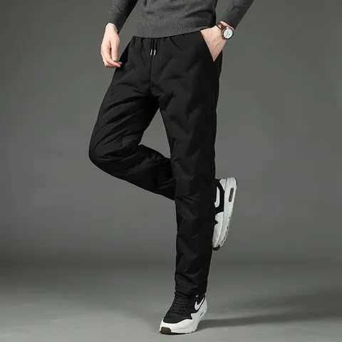 오리털 거위털 구스 덕 다운 패딩 바지 방한바지 0P545, XL, 스트레이트형