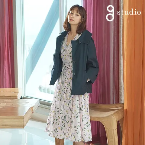 지스튜디오 3추가2↓지스튜디오 아사파인코튼100 플로럴원피스 677517, 시그니처블루 677..., 66