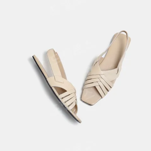 브라도르 프랑스 복고풍 위빙 김나영샌들 피셔맨, 35, 크림