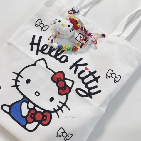 라이크비데이 헬로키티 에코백 보조가방 숄더백