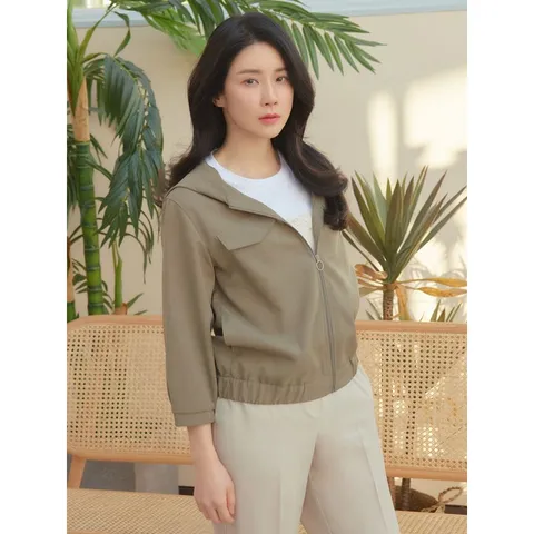 르투아 세미 캐쥬얼 점퍼 베이지카키, BEIGE KHAK..., 55
