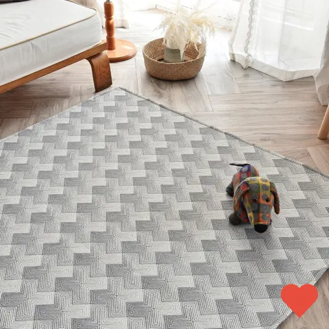 러그 면 먼지없는 거실, 그레이