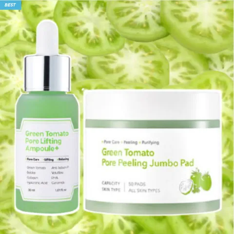 장영란모공앰플 그린토마토 모공 앰플 패드 세트, 1개