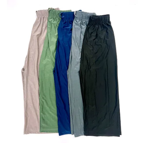 이너라인 여성 여름 까실이 통바지 7부 팬츠 시원한 바지 1p, 블루, FREE