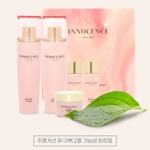 나드리 화장품 이노센스 에센셜C 스킨케어 3종세트 광채가빛나는 생기있는 여성화장품세트, 1개