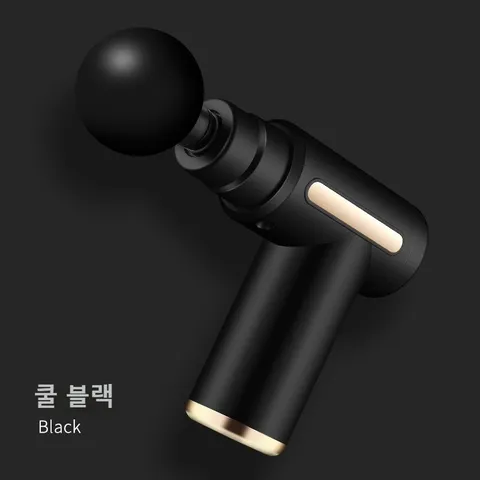 NEW 마사지 총 6 레벨 전동마사지건 마사지건 목안마기 목어깨안마기 미니마사지건 허리마사지기 승모근마사지기 코지마어깨마사지 남자와 여자 마사지기계 안마기, 높은 블랙
