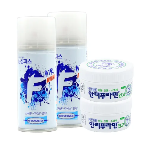 [케이솔루션] 안티푸라민 연고 소염제 30g 2개+에어파스 2개