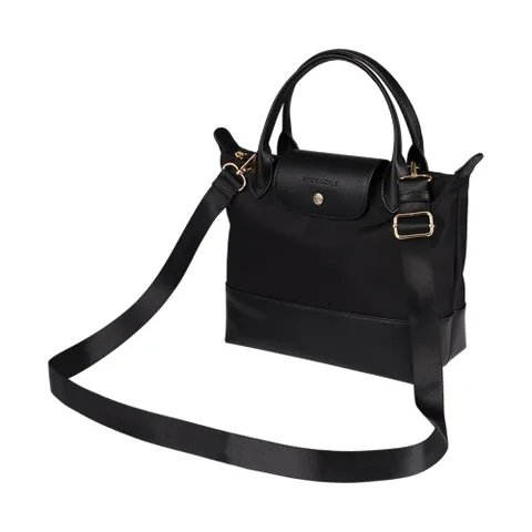 [크로커다일레이디] 인조가죽 배색 투웨이 크로스백_CLDMB1215, FRE, 블랙(BK)