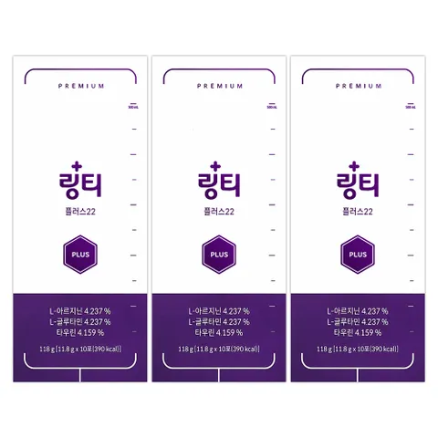 [링티] 링티 플러스22 (11.82g x 10포) 링티플러스 신제품_마시는 링거워터! (3 BOX 이상구매시 링티 전용 보틀 증정!) 118g, 30개