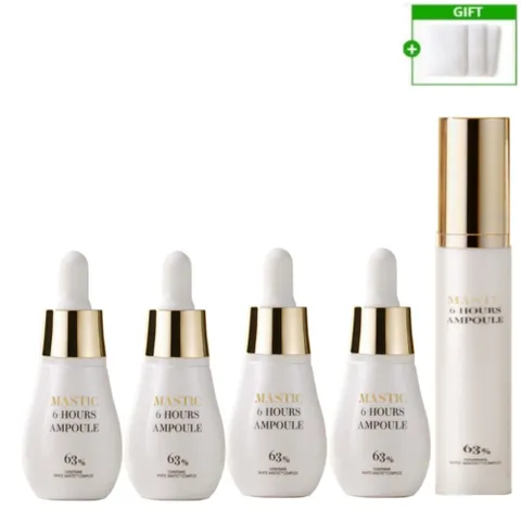 매스티나 그리스 수액 기미앰플 매스틱 6 아워스 앰플 4명+마사지앰플1개+순면화장솜3개, 방송 기본구성+사은..., 15ml, 1개