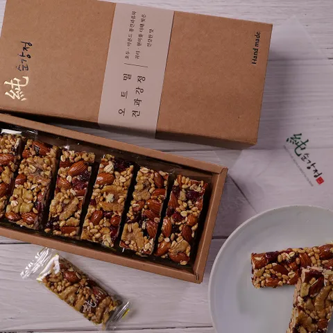 [순강정]오트밀 견과류강정 귀리견과강정 견과바 에너지바 강정바 하루견과강정 수제강정
