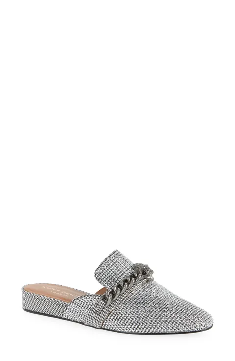 커트 가이거 런던 Chelsea 로퍼 Mule, Silver, 5US / 35EU