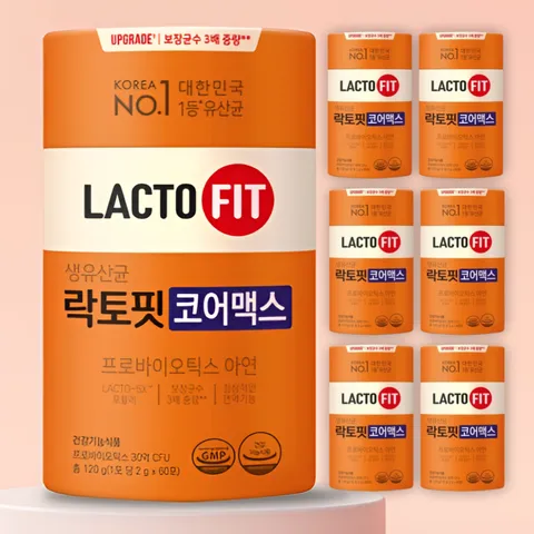 종근당건강 락토핏 코어맥스 6통(12개월분) 장건강 생유산균, 120g, 6개