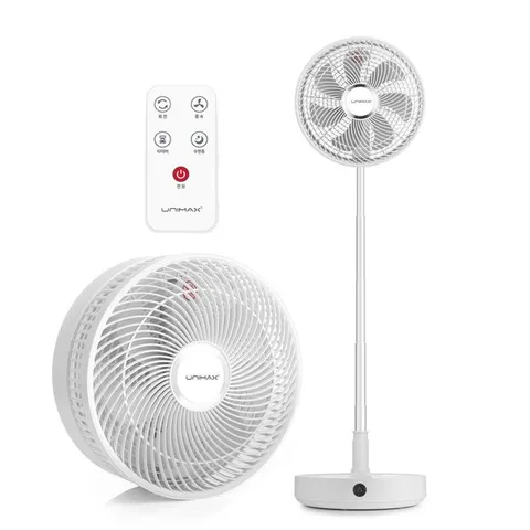 유니맥스 12인치 접이식 리모컨 선풍기 폴딩팬 KRF-P2112W 캠핑 여행 휴대용