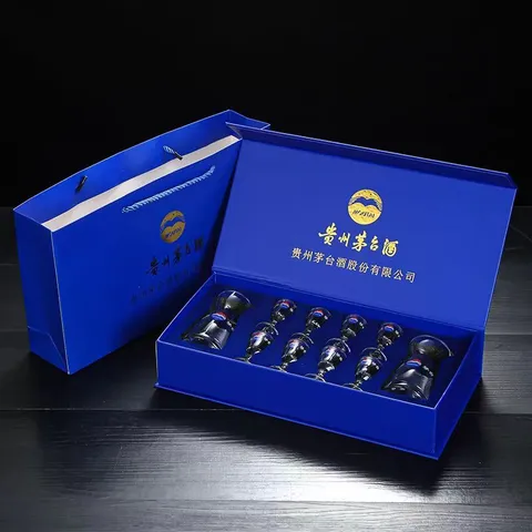 고량주잔 마오타이잔 세트 중국 술잔 바이주잔 6p 8p 디켄더 미니고량주잔 150ml-레드 6... 6개, 80ml-블루 8P..., 8개