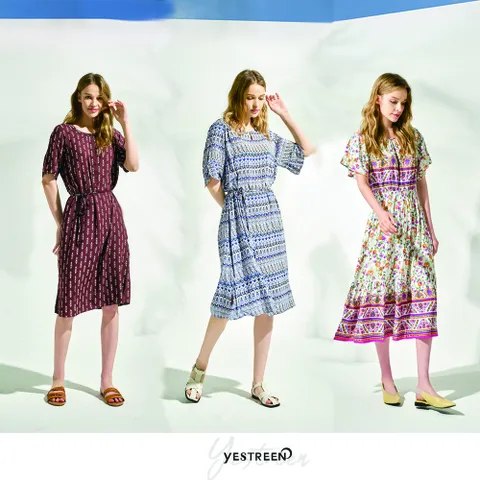 예스트린 인견 100 썸머 원피스 3종 세트, 55
