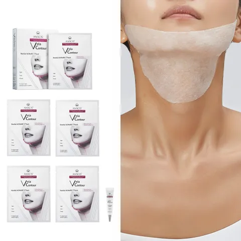 벨라컨투어 목주름 팩 패치 넥마스크팩 탄력 크림 2종, 5개입, 1개