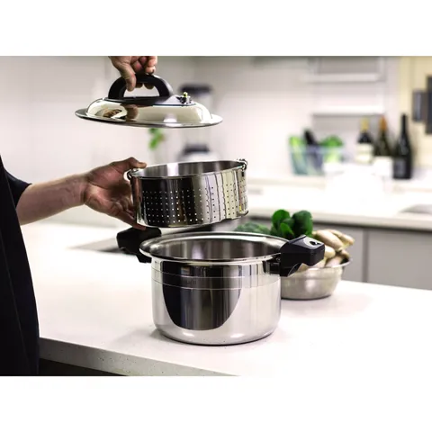 [후라이팬 증정] 알텐바흐 멀티쿡 저압냄비 스테인리스찜기