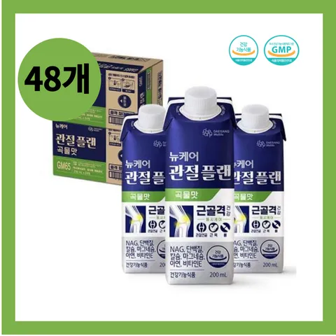 대상웰라이프 뉴케어 관절플랜 액티브 골든프레임 곡물맛 230ml, 72개