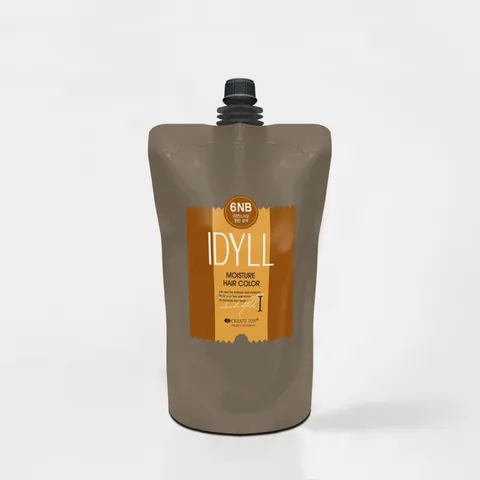 [공식] 레삐 이딜 모이스처 헤어 컬러 내추럴 브라운 새치 염색약, 6NB(자연스러운 ..., 1개