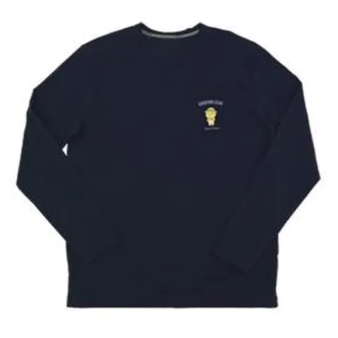 남성 카카오프렌즈 캠핑 긴팔 그래픽티, 네이비, 105(XL)