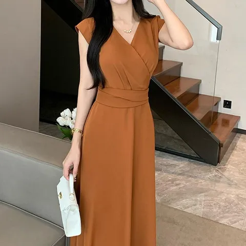 모니카제이 마릴린롱슬리브고급롱원피스