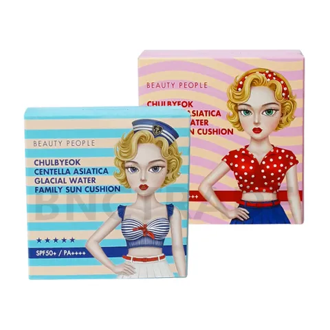 뷰티피플 철벽 병풀 빙하수 패밀리 선쿠션 25g (케이스 랜덤), 25g, 1개