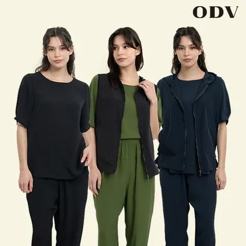 24SS ODV 썸머 상하의 셋업 + 베스트, 88, 썸머그린