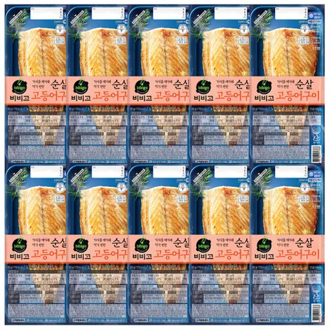 비비고 순살고등어 구이 60g x 10, 60g, 1세트