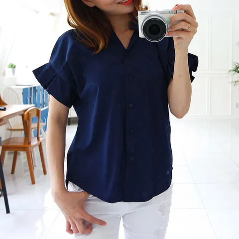 B70-8 메이비 빅사이즈 여름 쉬폰블라우스 44~100