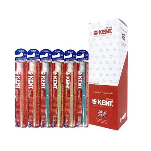 10개 켄트칫솔 클래식 오리지널 초미세모 초극세모 부드러운 영국왕실 잇몸칫솔, 켄트 콤팩트 10개, 10개