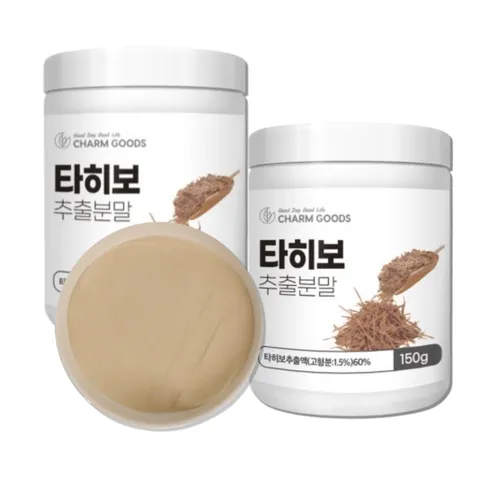 서우 브라질산 타히보 껍질 94% 추출분말 타히보차 칼슘풍부, 150g, 2개
