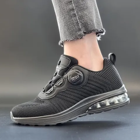 아놀드파마 다이얼 에어 운동화 4cm 경량 메쉬 워킹화 트레킹화 메쉬 하이킹 발편한 러닝화, 240, 블랙