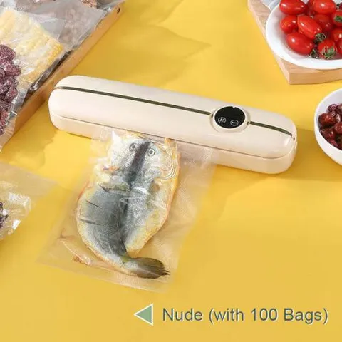 진공 포장기 자동 식품 진공기 기계 세이버 백 전기 포장 EU US UK 100 개, 1) US  Nud...