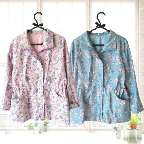 어르신샵 할머니 잠바 봄 가을 춘추 80대 요양원 옷 70대 90대 간절기 점퍼 빅사이즈 3XL, 4.네이비블루, 3XL(100~)