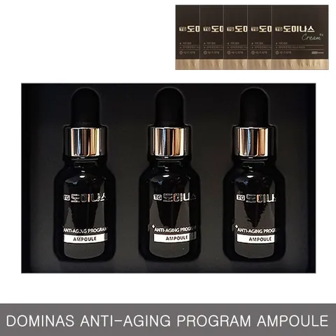 태극제약 TG 도미나스 안티에이징 앰플 15ml x3개 1박스+1ml 5매 증정