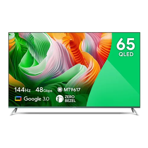 신제품 더함 65인치(165cm) 4K UHD QLED 크롬캐스트 구글 안드로이드 구글 스마트TV UA651QLED, 스탠드형, 고객직접설치