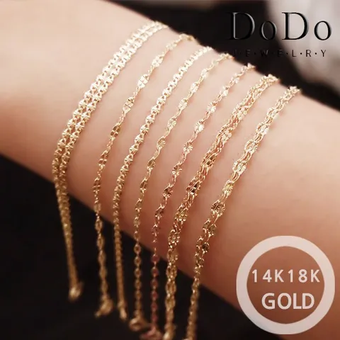 [도도쥬얼리] 14K 18K 심플 금팔찌 모음, 01_샤넌 팔찌_3..., 14K_핑크골드