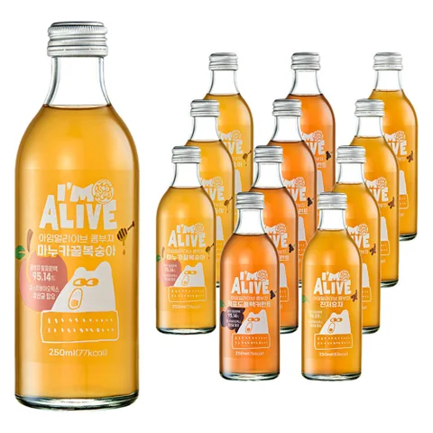 아임얼라이브콤부차 3종 x 4p 세트, 250ml, 1세트