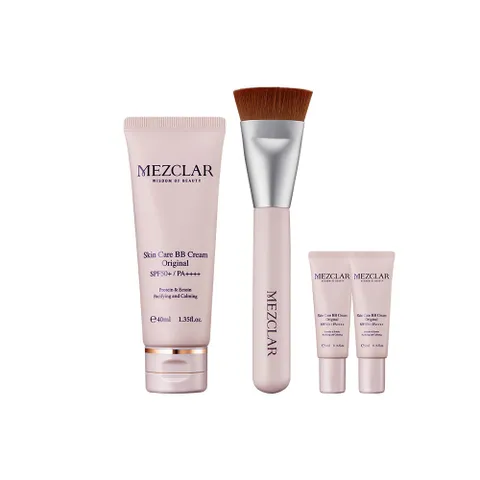 [공식판매처/누적판매 200억돌파] '물광촉촉' 메즈클라 비비크림 기획SET(비비1+브러쉬1+비비5ml 2개), 40ml, 1개