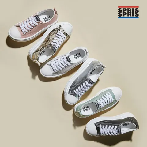 스프리스 여성 웨이브스니커즈 6종 택1 HWSN1S05PU, 실버/245
