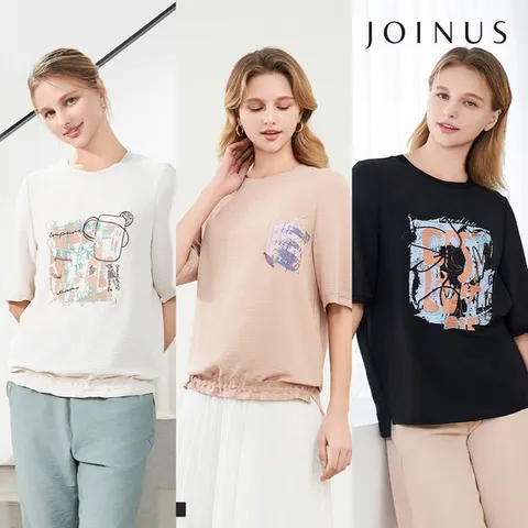 [KT알파쇼핑]24SS 조이너스 아트웍 블라우스 3종